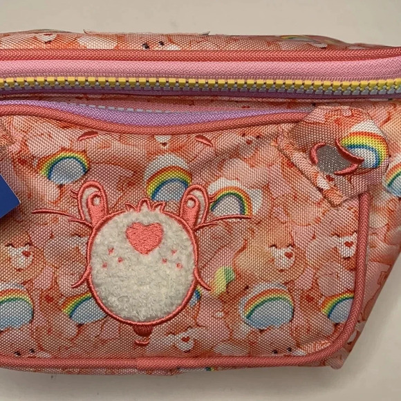 Care Bears Cheer Bear Fanny Pack Insulated Cooler 3 Can Capacity NWT - Picture 3 of 9